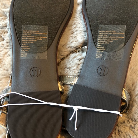 Dark silver sandals with rope detail - Picture 6 of 11